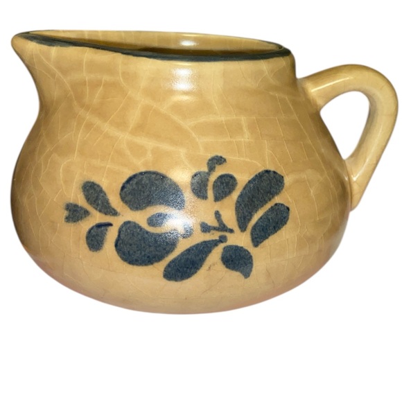 Pfaltzgraff Other - Rustic Tan and Blue Ceramic Pitcher gravy